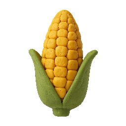 corn stylized as claymation