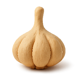 garlic-bulb stylized as claymation