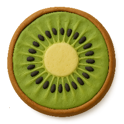 kiwi stylized as claymation