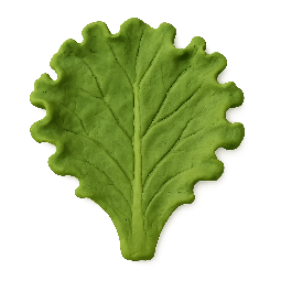 lettuce-leaf stylized as claymation