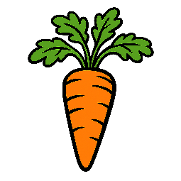 carrot stylized as comic