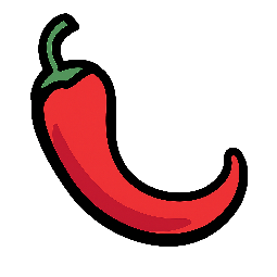 chili-pepper stylized as comic
