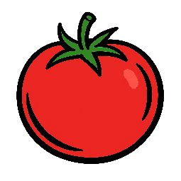 tomato stylized as comic