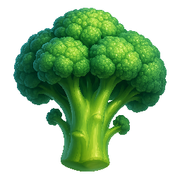 broccoli stylized as digital