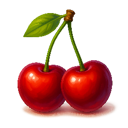 cherry stylized as digital