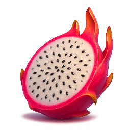 dragon-fruit stylized as digital