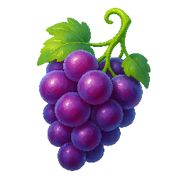 grapes stylized as digital