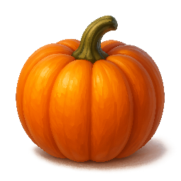 pumpkin stylized as digital