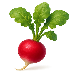 radish stylized as digital