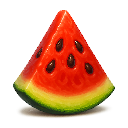 watermelon-slice stylized as digital