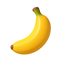 banana stylized as shiny