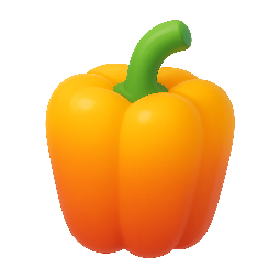 bell-pepper stylized as shiny