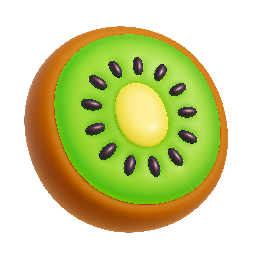 kiwi stylized as shiny