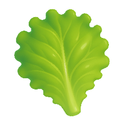 lettuce-leaf stylized as shiny