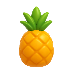 pineapple stylized as shiny