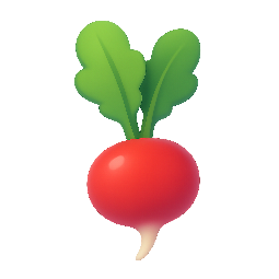 radish stylized as shiny