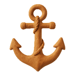 anchor stylized as claymation