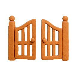 open-gate stylized as claymation
