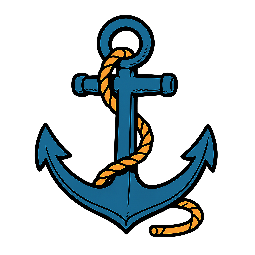 anchor stylized as comic