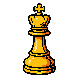 chess-king stylized as comic