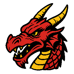 dragon stylized as comic