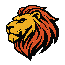 lion-head stylized as comic