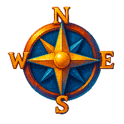 compass-rose stylized as digital