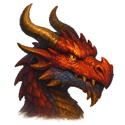dragon stylized as digital