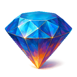 gemstone stylized as digital