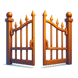open-gate stylized as digital