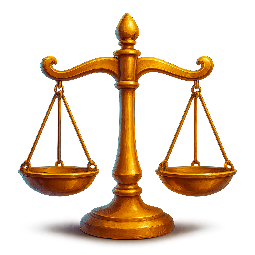 scale-of-justice stylized as digital
