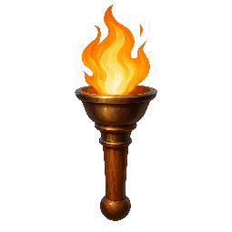torch stylized as digital