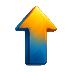 upward-arrow stylized as digital