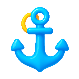 anchor stylized as shiny