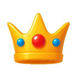 crown stylized as shiny