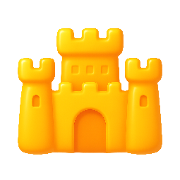 fortress stylized as shiny