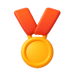 medal stylized as shiny