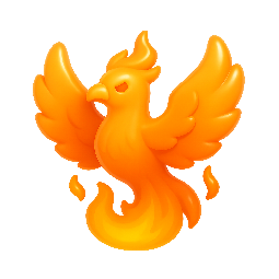 phoenix stylized as shiny