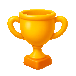 trophy stylized as shiny