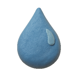 dew-drop stylized as claymation