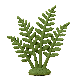 fern stylized as claymation