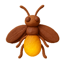 firefly stylized as claymation