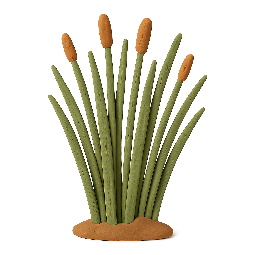 reeds stylized as claymation