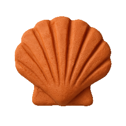 seashell stylized as claymation