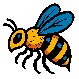 bee stylized as comic