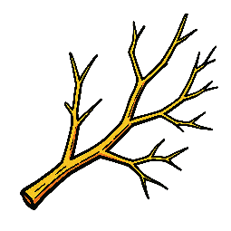 branch stylized as comic