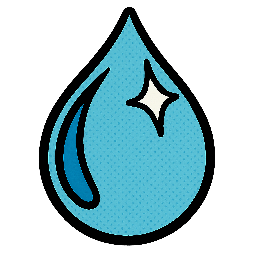 dew-drop stylized as comic