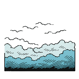 fog stylized as comic
