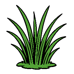 grass stylized as comic