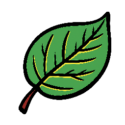 leaf stylized as comic